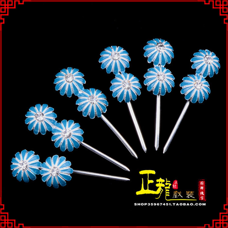 兴头面泡子旦角化妆头饰 仿点绸泡子